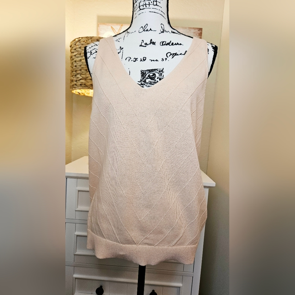 LOFT Peach Sleeveless Tank Top - Picture 5 of 5